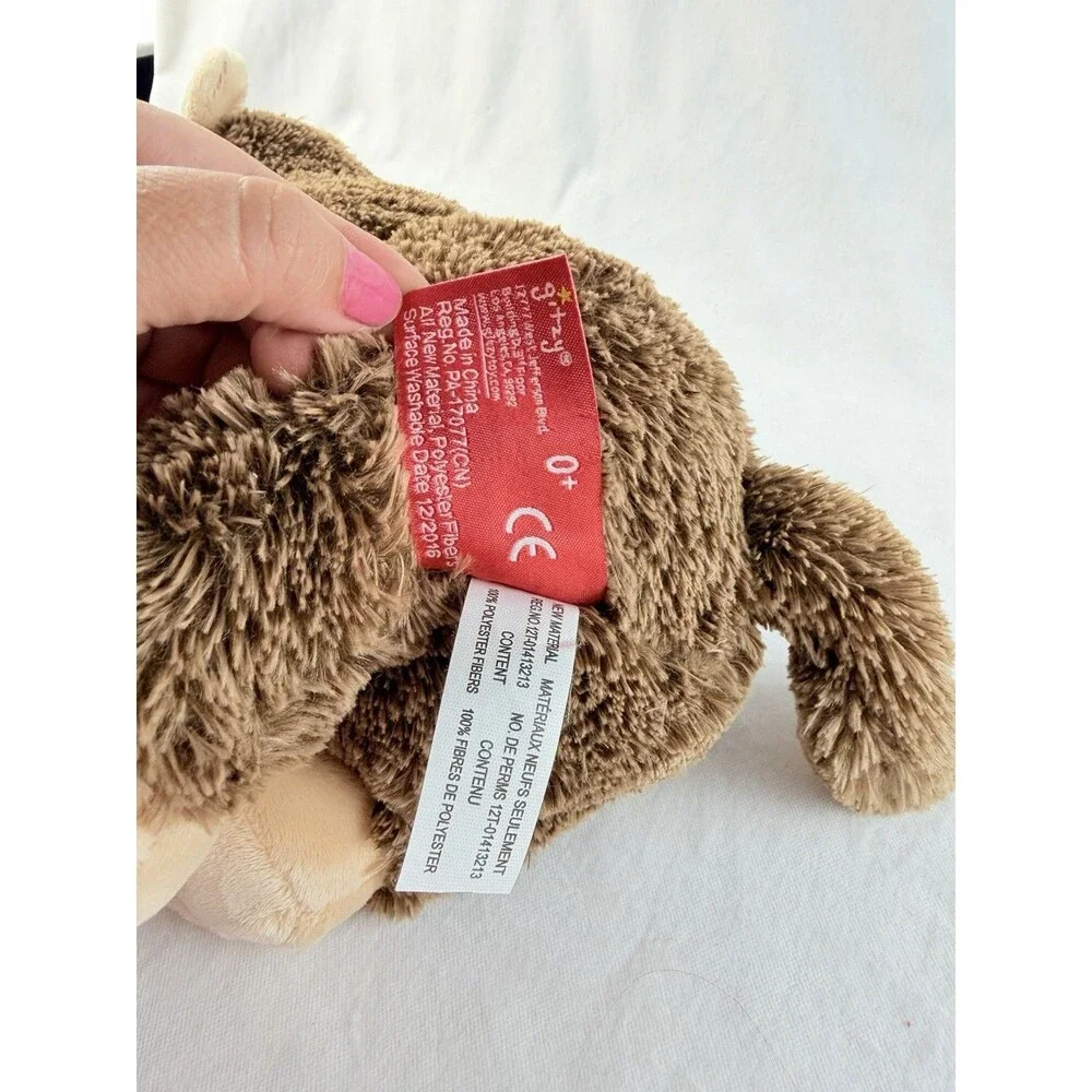 Russ Plush Monkey 12” Brown Tan Stuffed Animal Soft Cuddly Toy Vintage